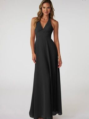 Azazie Tessie Bridesmaid Dress Black